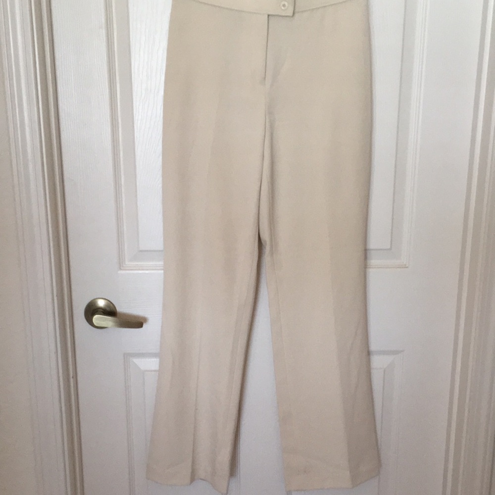 WORTHINGTON Petite Stretch Slacks Cream Color Size 4P